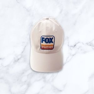 Fox Weather White Baseball Cap
